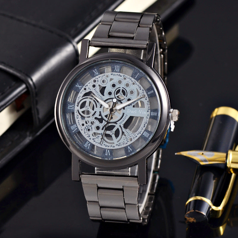 Men's Elegance Mechanical Watch with Steel Bracelet
