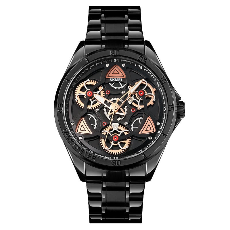 Men's Steel Gear Quartz Watch