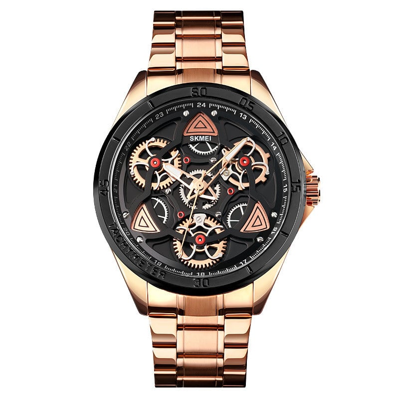 Men's Steel Gear Quartz Watch