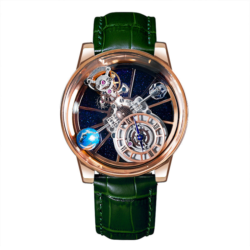 Men's Transparent Quartz Wristwatch