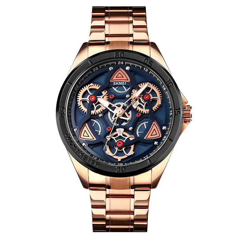 Men's Steel Gear Quartz Watch