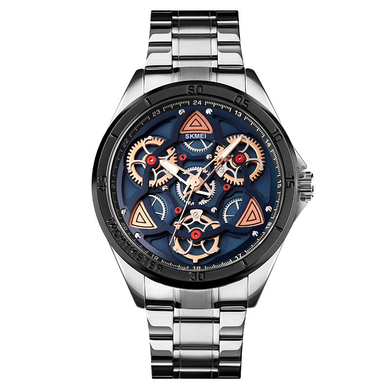 Men's Steel Gear Quartz Watch