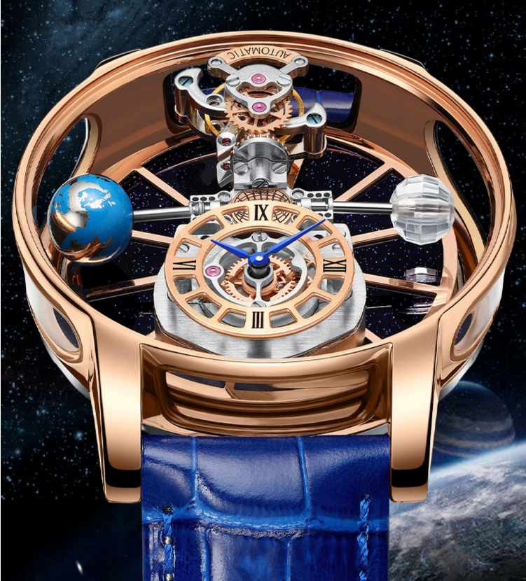 Men's Transparent Quartz Wristwatch