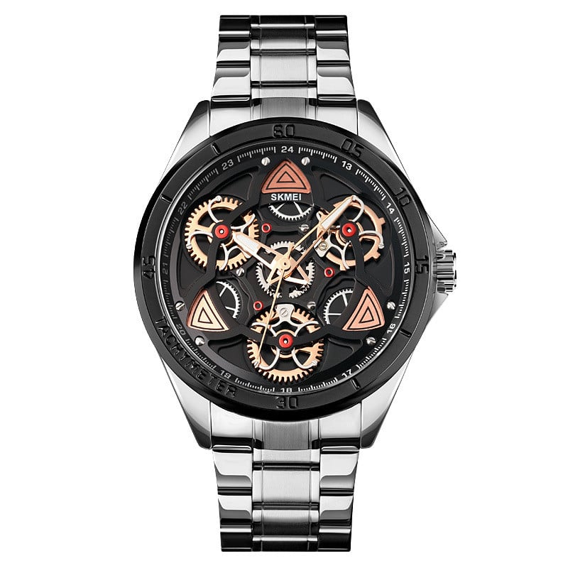Men's Steel Gear Quartz Watch