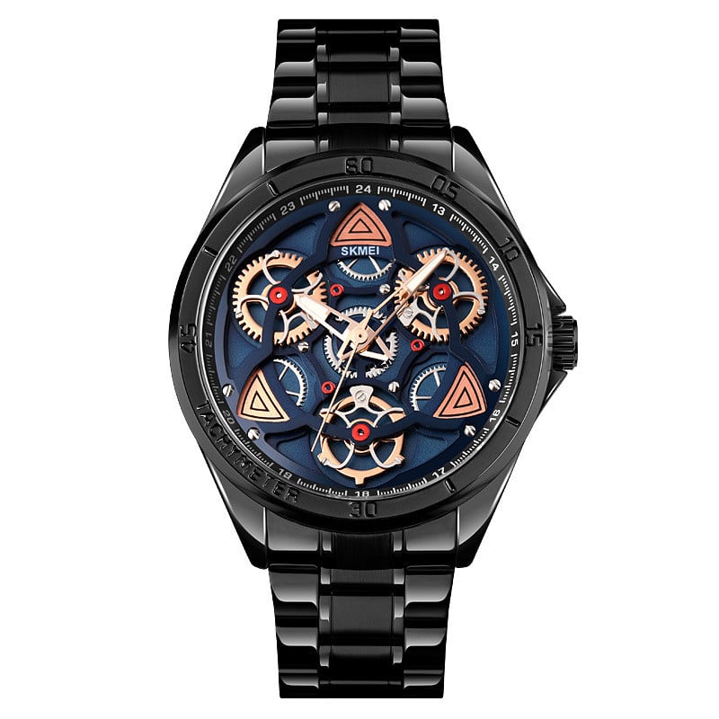 Men's Steel Gear Quartz Watch